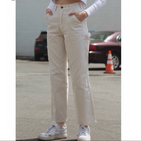 Brandy Melville Jeans Cream Cargo Pants Brandy Melville Poshmark